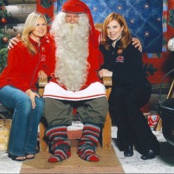 NorthPolewithSanta1