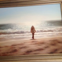 A Walk on the Beach Amy's painting