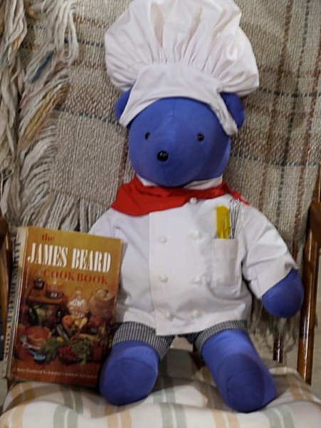 James Beard bear and cookbook