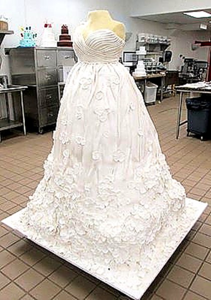 Cake Boss wedding dress giant cake