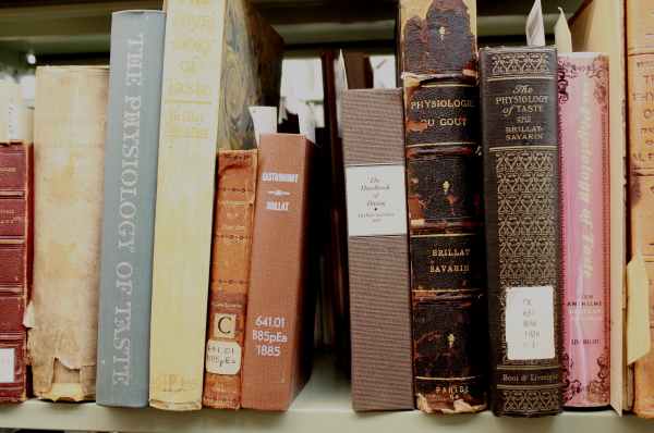 Library old books closeup