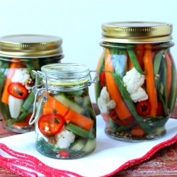 Refrigerator pickles 3 jars
