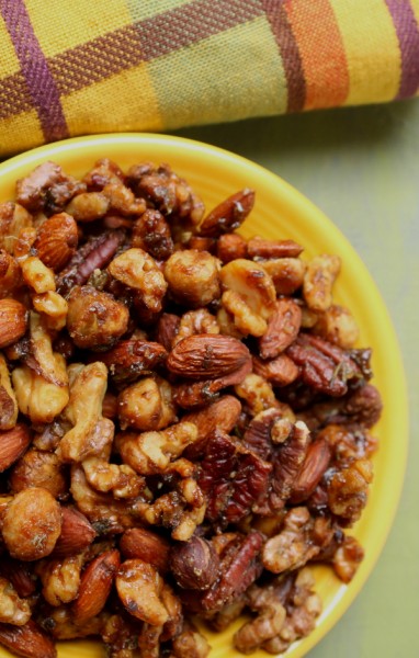 Herb nuts in yellow bowl close up 7