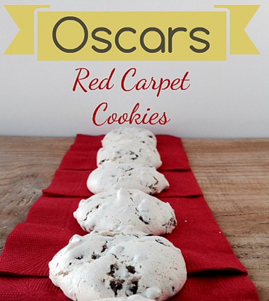 Oscar Meringue Red Carpet Cookies