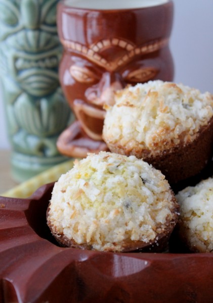 Orange Coconut Muffins with stautes