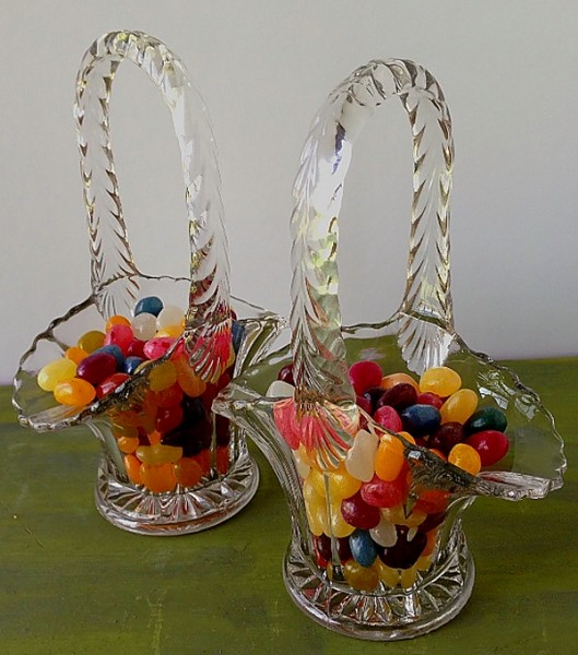 Easter glass baskets