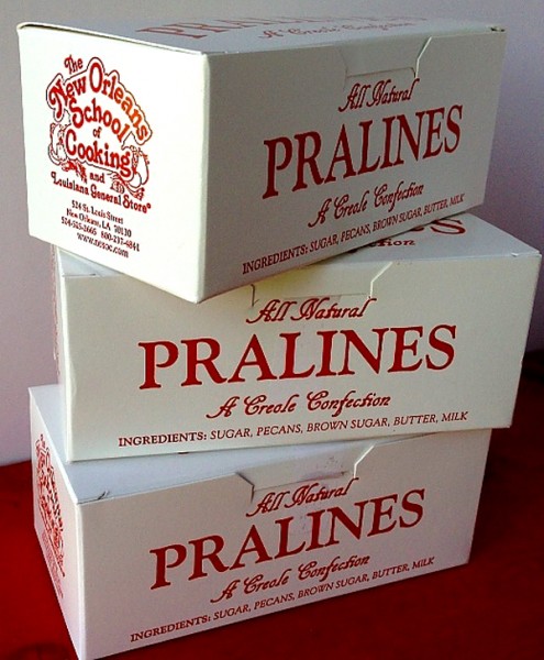 NOLA Praline boxes with end view