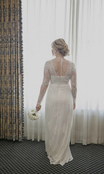 Wedding back of dress