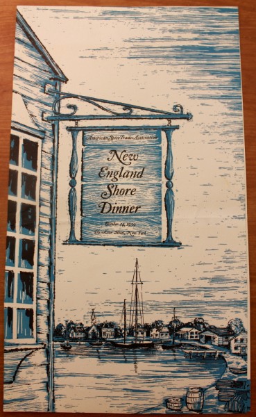 Clem New England Shore Dinner menu cover