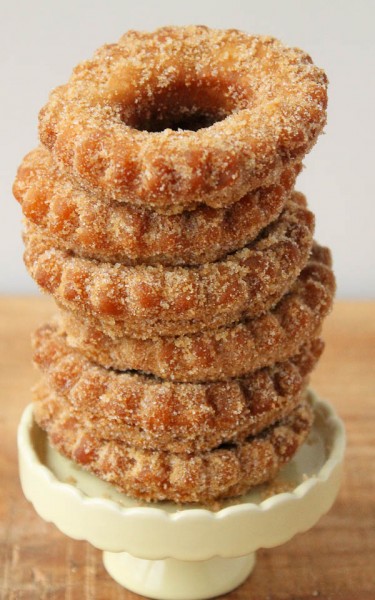 Pumpkin Donuts scalloped