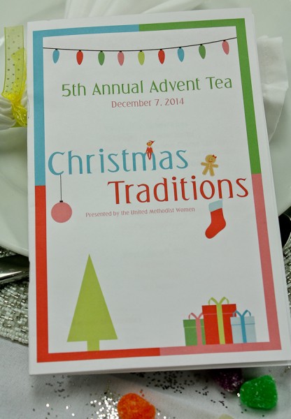 Advent tea program cover