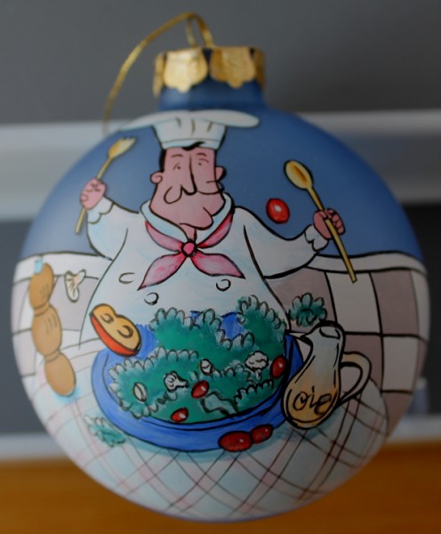 Culinary ornaments large chef