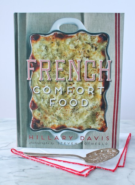 French Comfort Food cover with napkin and server