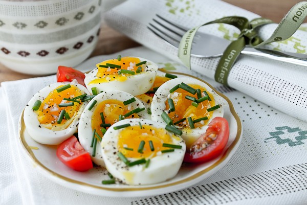 Eggs with coffee cup 1