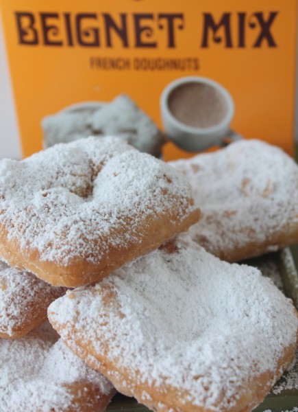 NOLA beignet with box mix close up