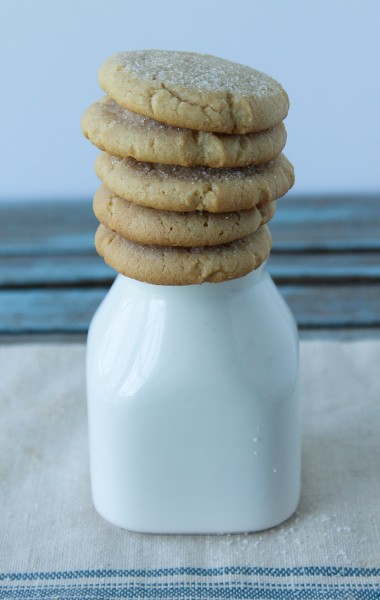 Sugar cookies on milk bottle