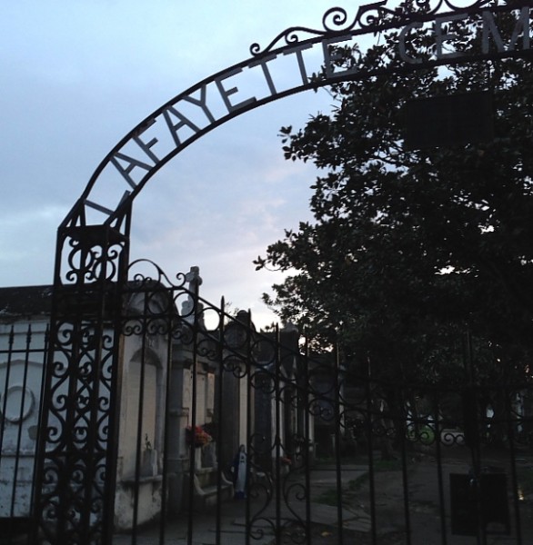 Wedding cemetery with gate