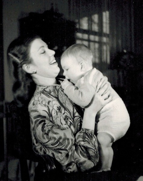 Mom holding baby Paul