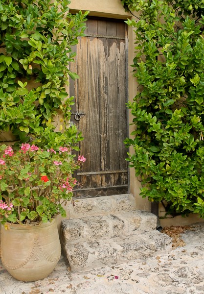 Butera courtyard door