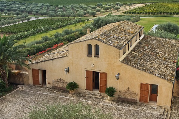 Butera main house from above