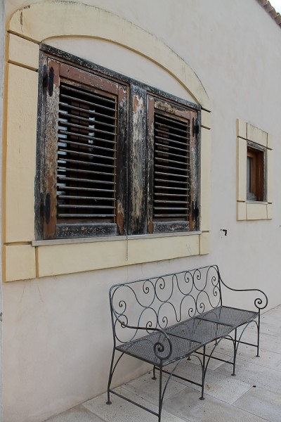 Butera winery bench