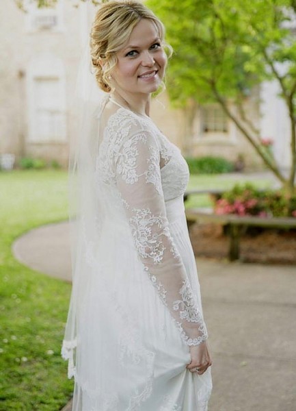 Kara in wedding dress