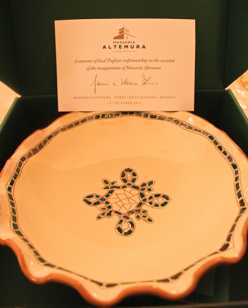 Lecce gift plate