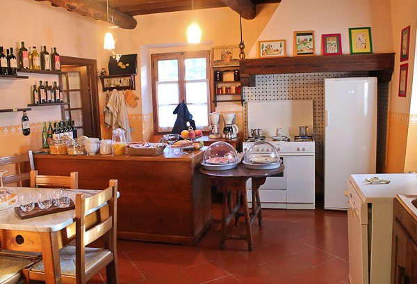 Tuscany B & B cooking area