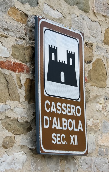 Tuscany castle sign