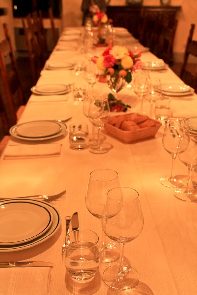 Tuscany dining table empty