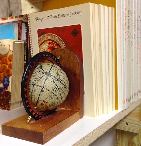 Culinary Cellar Time-Life books with globe