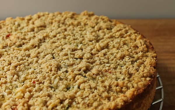 Zucchini torte partial top