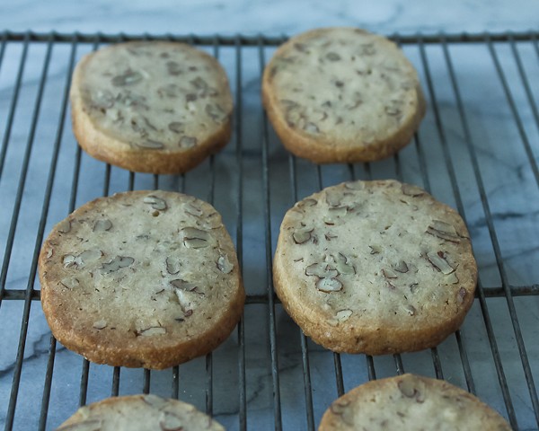 Maple Pecan Cookies on rack