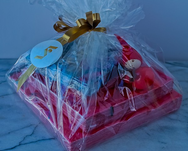 Eija wrapped gift