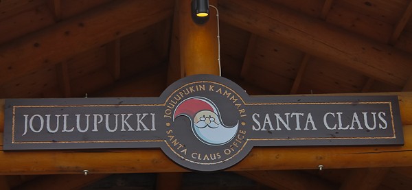 Arctic Circle Santa sign