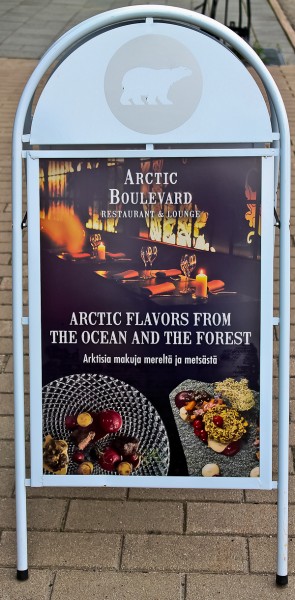 Arctic Lights restaurant sign