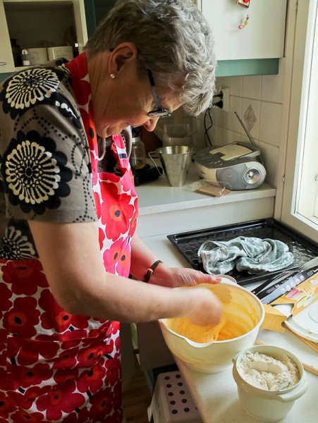 Leena mixing slice cookies 2