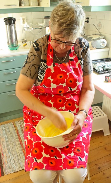 Leena mixing slice cookies