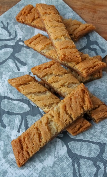 Slice cookies on reindeer napkin