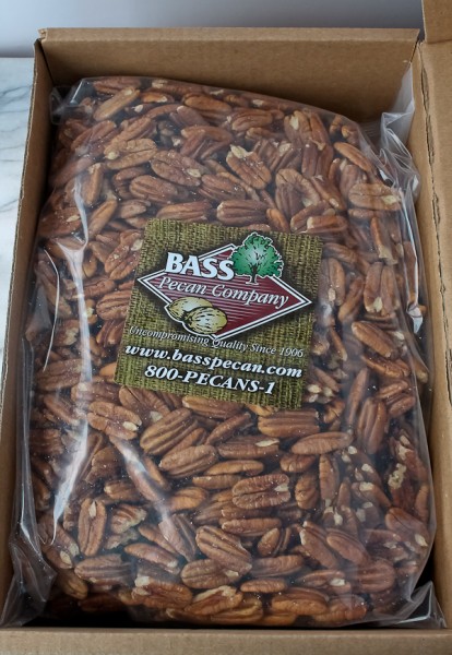 Pecans in box