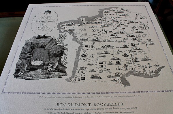 Ben gastronomic map of France