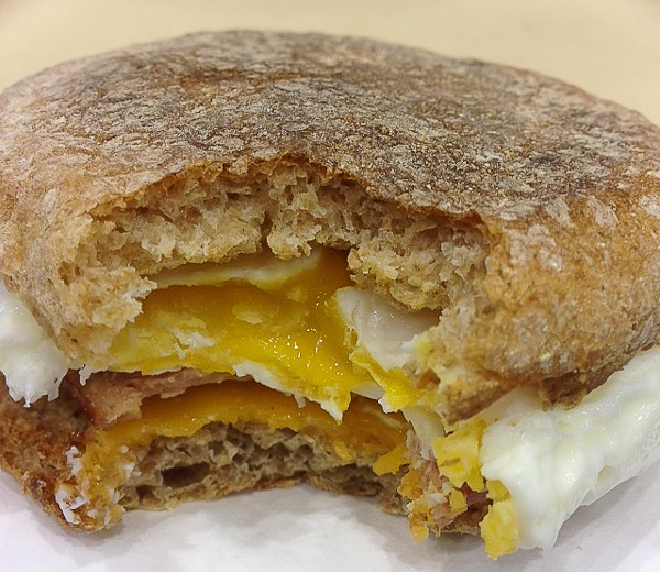 Toaster breakfast sandwich