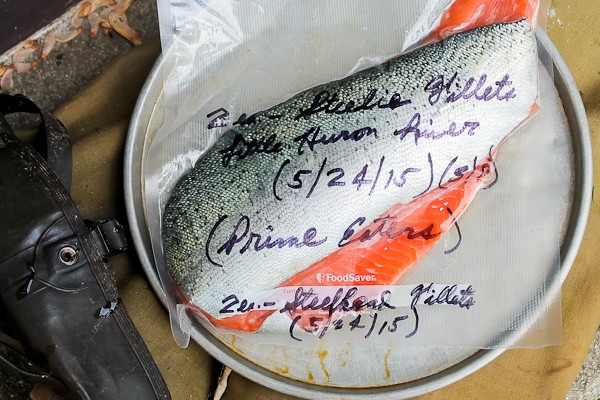 Steelhead in package on boots