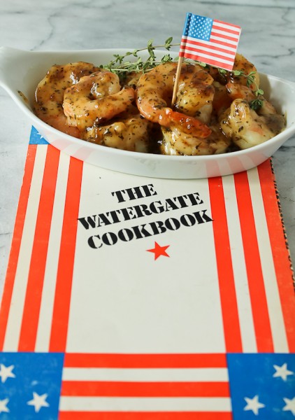 Watergate shrimp on book