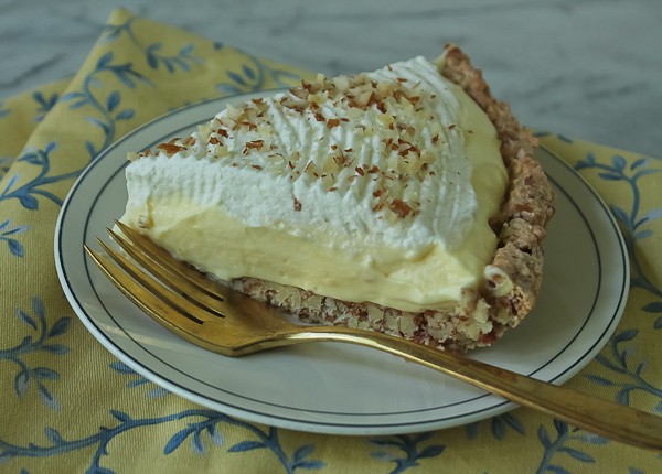 Almond pie slice