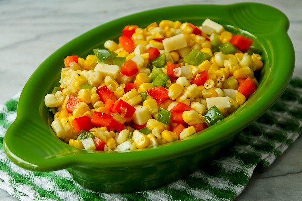 French corn green bowl