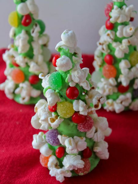 Festive Popcorn Trees - The Culinary Cellar