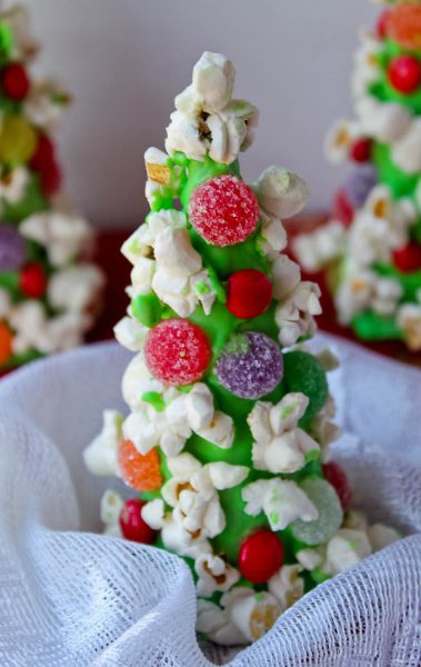 Festive Popcorn Trees - The Culinary Cellar