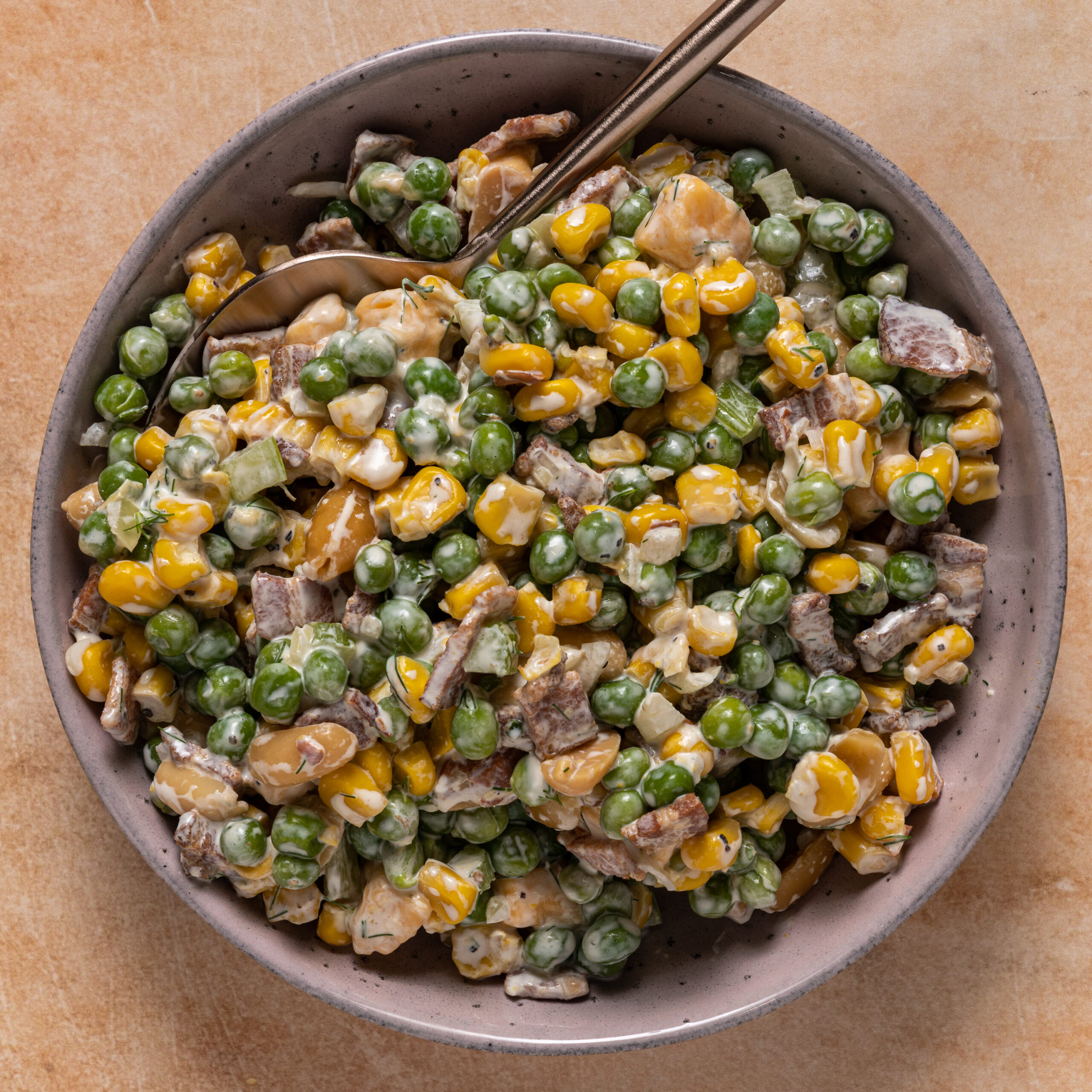 Retro Cold Pea and Corn Salad